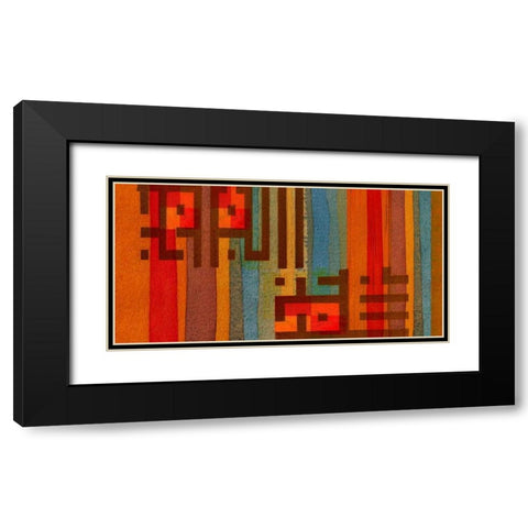 The Language of Color III Black Modern Wood Framed Art Print with Double Matting by Orlov, Irena