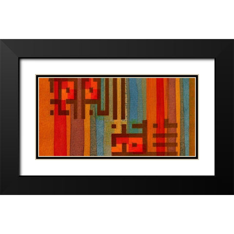 The Language of Color III Black Modern Wood Framed Art Print with Double Matting by Orlov, Irena