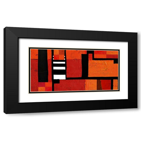 Being There I Black Modern Wood Framed Art Print with Double Matting by Orlov, Irena