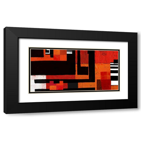 Being There II Black Modern Wood Framed Art Print with Double Matting by Orlov, Irena