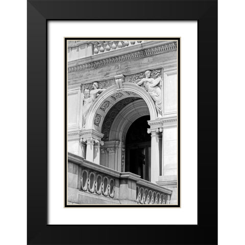 City Details II Black Modern Wood Framed Art Print with Double Matting by Pica, Jeff