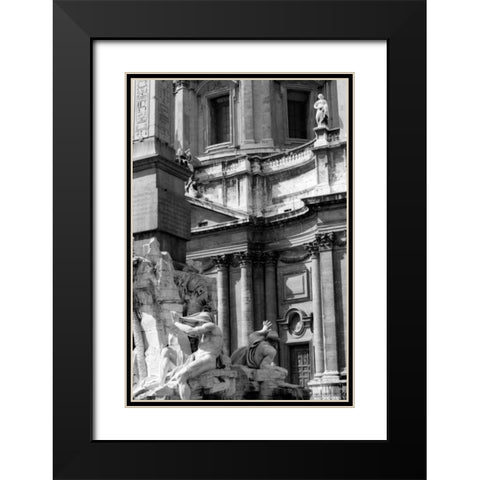 City Details VII Black Modern Wood Framed Art Print with Double Matting by Pica, Jeff
