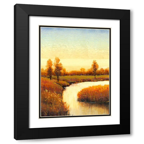 Spring Water I Black Modern Wood Framed Art Print with Double Matting by OToole, Tim