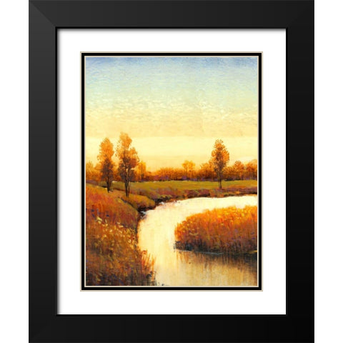 Spring Water I Black Modern Wood Framed Art Print with Double Matting by OToole, Tim