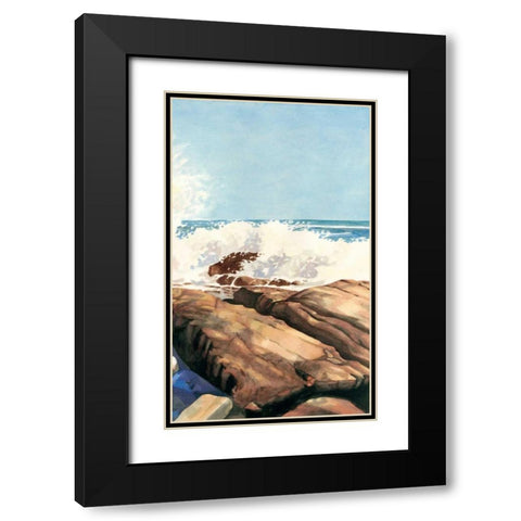 Sea Spray II Black Modern Wood Framed Art Print with Double Matting by Miller, Dianne