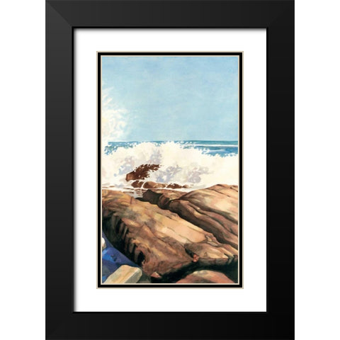 Sea Spray II Black Modern Wood Framed Art Print with Double Matting by Miller, Dianne