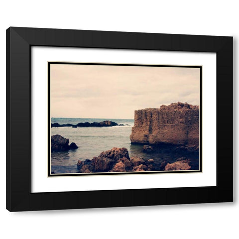 Mediterranean I Black Modern Wood Framed Art Print with Double Matting by Coomes, Sylvia