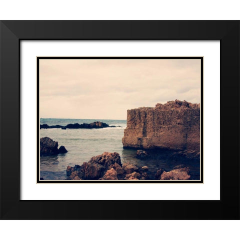 Mediterranean I Black Modern Wood Framed Art Print with Double Matting by Coomes, Sylvia