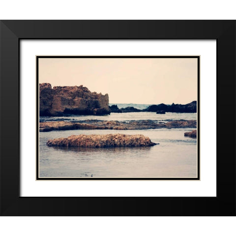 Mediterranean II Black Modern Wood Framed Art Print with Double Matting by Coomes, Sylvia