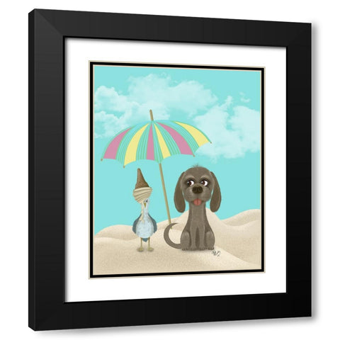 Bebe-Cream of the Crop Black Modern Wood Framed Art Print with Double Matting by Fab Funky