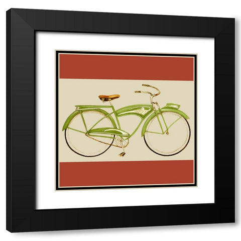 Retro Bike Collection H Black Modern Wood Framed Art Print with Double Matting by Goldberger, Jennifer