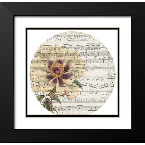 Musical Paris Collection G Black Modern Wood Framed Art Print with Double Matting by Jennifer Goldberger