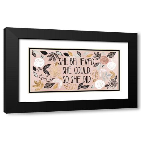 Shine On Collection C Black Modern Wood Framed Art Print with Double Matting by Popp, Grace