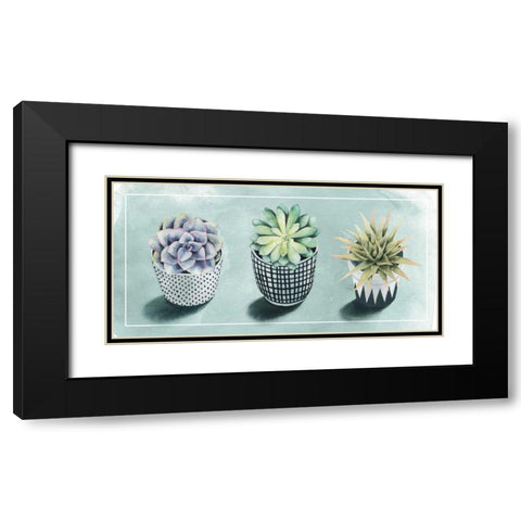 Succulent Love Collection C Black Modern Wood Framed Art Print with Double Matting by Popp, Grace