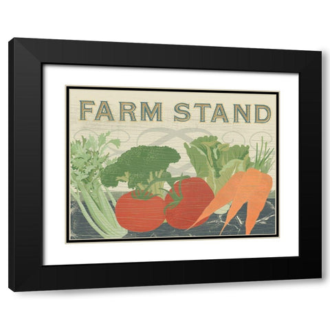 Farm Stand Collection A Black Modern Wood Framed Art Print with Double Matting by Vess, June Erica