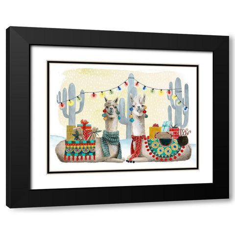 Boho Christmas Collection A Black Modern Wood Framed Art Print with Double Matting by Popp, Grace