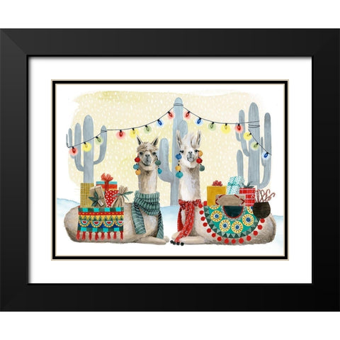 Boho Christmas Collection A Black Modern Wood Framed Art Print with Double Matting by Popp, Grace