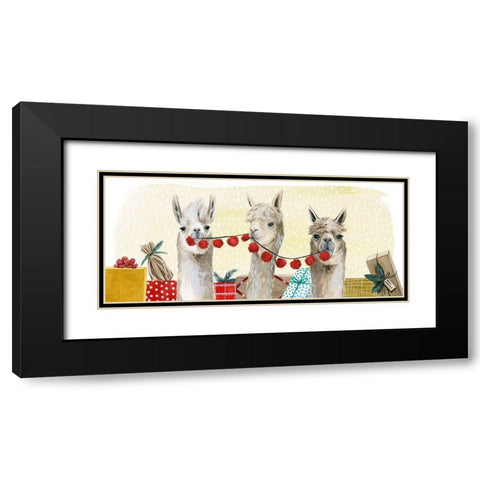 Boho Christmas Collection D Black Modern Wood Framed Art Print with Double Matting by Popp, Grace