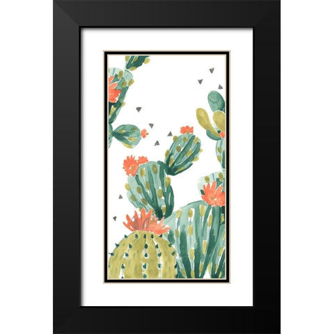 Simple Succulent Collection B Black Modern Wood Framed Art Print with Double Matting by Vess, June Erica
