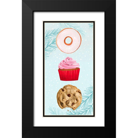 Sweet Holidays Collection B Black Modern Wood Framed Art Print with Double Matting by Borges, Victoria