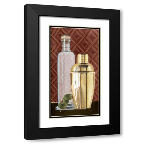 Bar Gatsby Collection B Black Modern Wood Framed Art Print with Double Matting by Popp, Grace