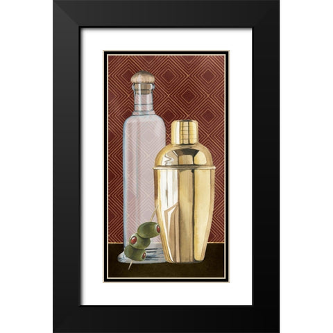 Bar Gatsby Collection B Black Modern Wood Framed Art Print with Double Matting by Popp, Grace