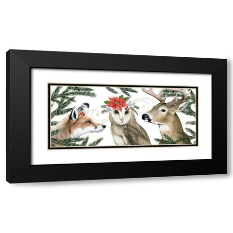 Timberland Christmas Collection D Black Modern Wood Framed Art Print with Double Matting by Popp, Grace