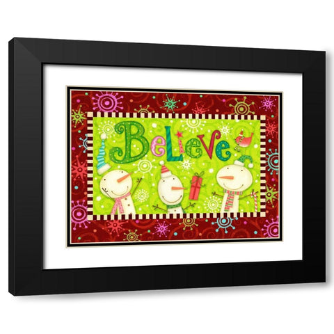 Bright Believe Collection A  Black Modern Wood Framed Art Print with Double Matting by Eisner, Viv