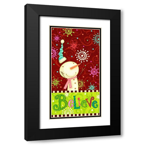 Bright Believe Collection B Black Modern Wood Framed Art Print with Double Matting by Eisner, Viv