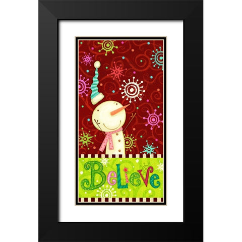 Bright Believe Collection B Black Modern Wood Framed Art Print with Double Matting by Eisner, Viv