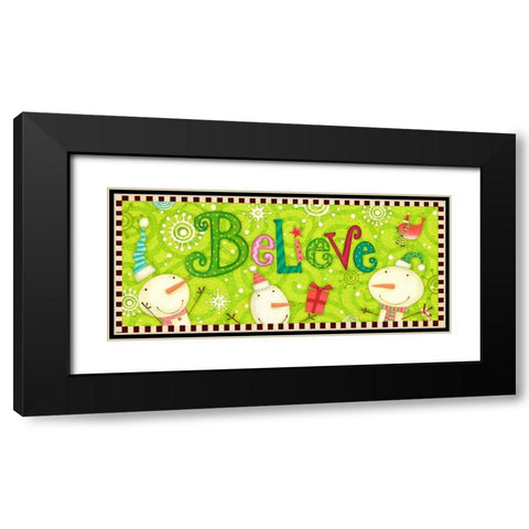 Bright Believe Collection D Black Modern Wood Framed Art Print with Double Matting by Eisner, Viv