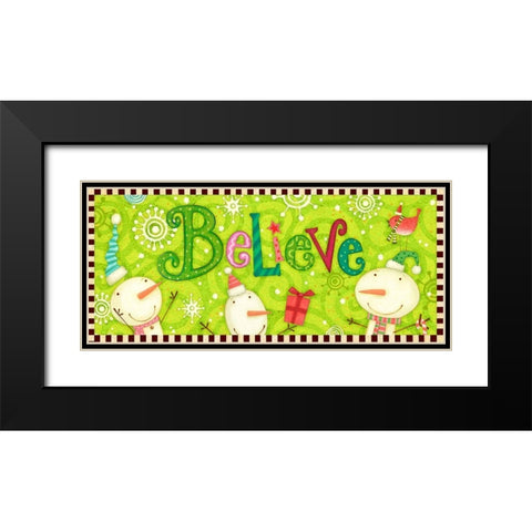 Bright Believe Collection D Black Modern Wood Framed Art Print with Double Matting by Eisner, Viv