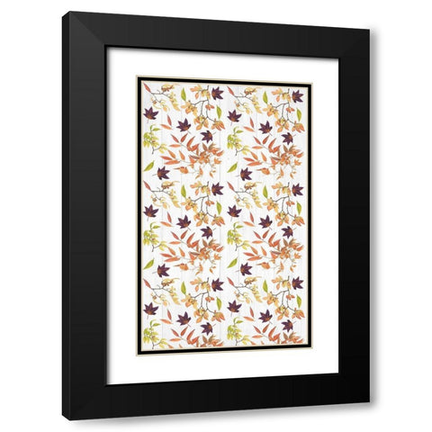 Sweet Foliage Collection E Black Modern Wood Framed Art Print with Double Matting by Miller, Dianne
