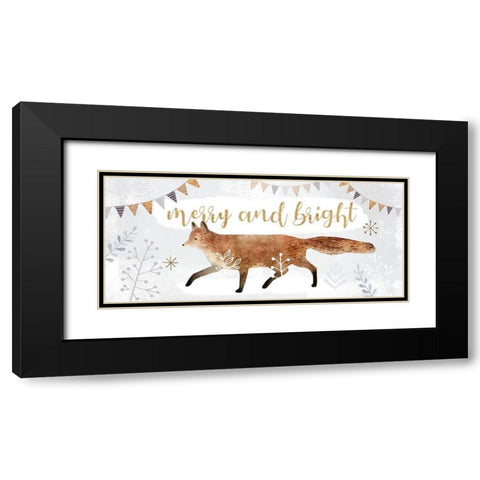 Woodland Celebration Collection D Black Modern Wood Framed Art Print with Double Matting by Borges, Victoria