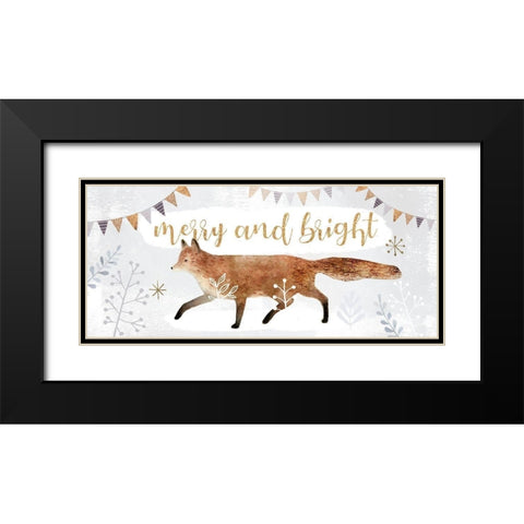 Woodland Celebration Collection D Black Modern Wood Framed Art Print with Double Matting by Borges, Victoria