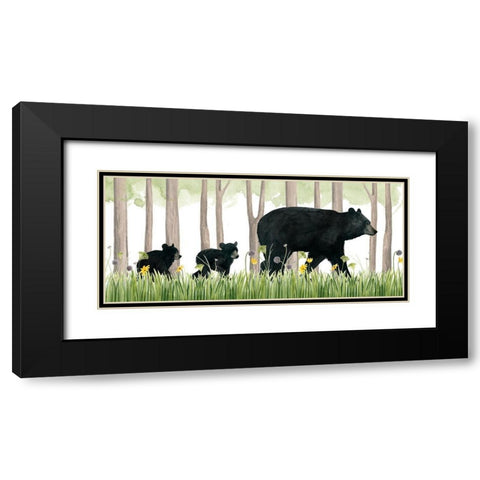 Woodland Babes Collection D Black Modern Wood Framed Art Print with Double Matting by Popp, Grace