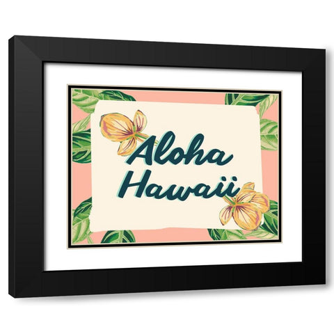 Tropical Getaway Collection A Black Modern Wood Framed Art Print with Double Matting by Fagalde, Jarman