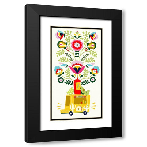 Cinco de Mayo Collection B Black Modern Wood Framed Art Print with Double Matting by Borges, Victoria