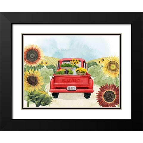 Farm Flora Collection A Black Modern Wood Framed Art Print with Double Matting by Popp, Grace