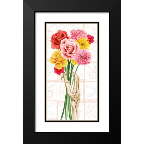 Fiesta de la Vida Muertos Collection B Black Modern Wood Framed Art Print with Double Matting by Popp, Grace