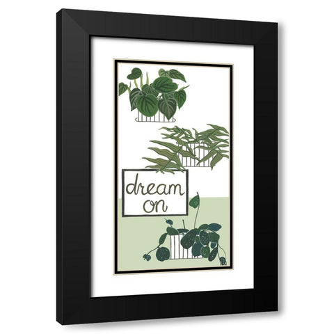 Hit the Road Collection B Black Modern Wood Framed Art Print with Double Matting by Wang, Melissa