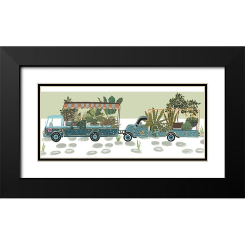 Hit the Road Collection D Black Modern Wood Framed Art Print with Double Matting by Wang, Melissa