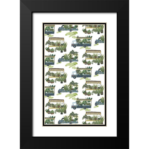 Hit the Road Collection E Black Modern Wood Framed Art Print with Double Matting by Wang, Melissa