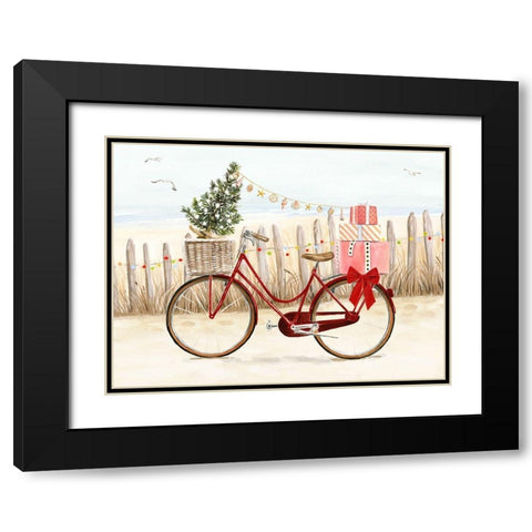 Christmas Coast Collection A Black Modern Wood Framed Art Print with Double Matting by Borges, Victoria