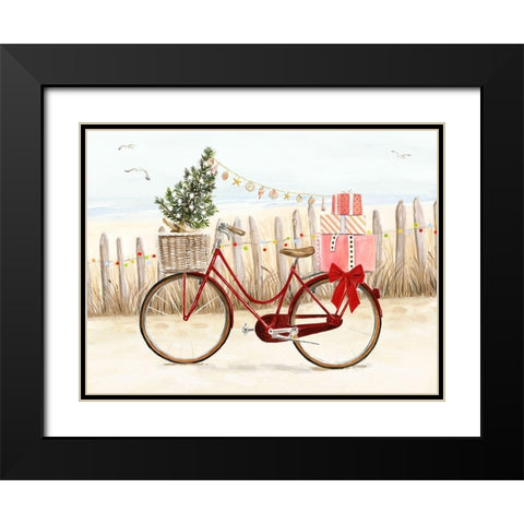 Christmas Coast Collection A Black Modern Wood Framed Art Print with Double Matting by Borges, Victoria