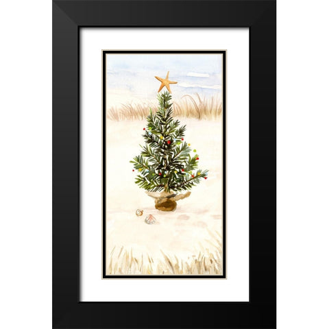 Christmas Coast Collection B Black Modern Wood Framed Art Print with Double Matting by Borges, Victoria