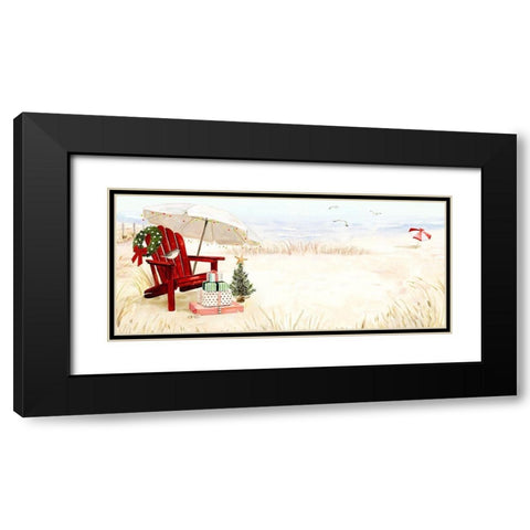 Christmas Coast Collection D Black Modern Wood Framed Art Print with Double Matting by Borges, Victoria