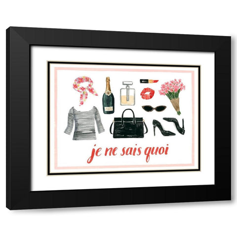 The French Girl Collection A Black Modern Wood Framed Art Print with Double Matting by Popp, Grace