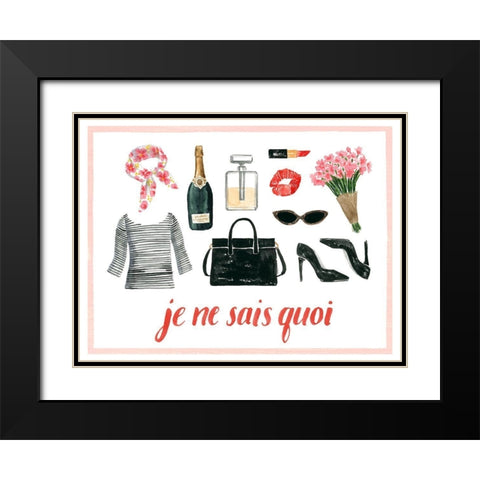 The French Girl Collection A Black Modern Wood Framed Art Print with Double Matting by Popp, Grace