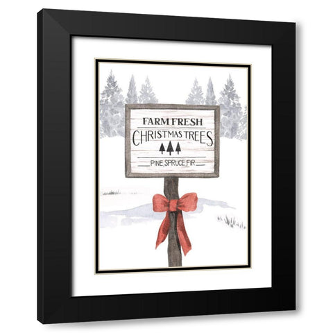 Evergreen Farm Collection B Black Modern Wood Framed Art Print with Double Matting by Popp, Grace